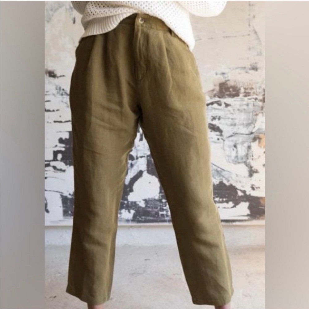 ABLE Olive Green Charlie Comfort Pants Sz 6